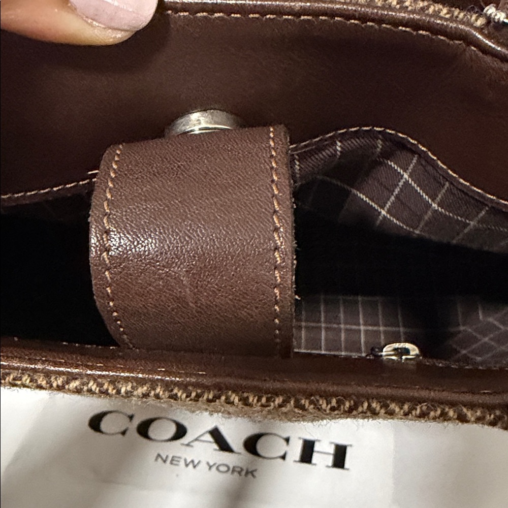 Coach vintage 6127 πΊπΈ Brown Tote Bag β€οΈβ€οΈβ€οΈπ - Picture 14 of 16